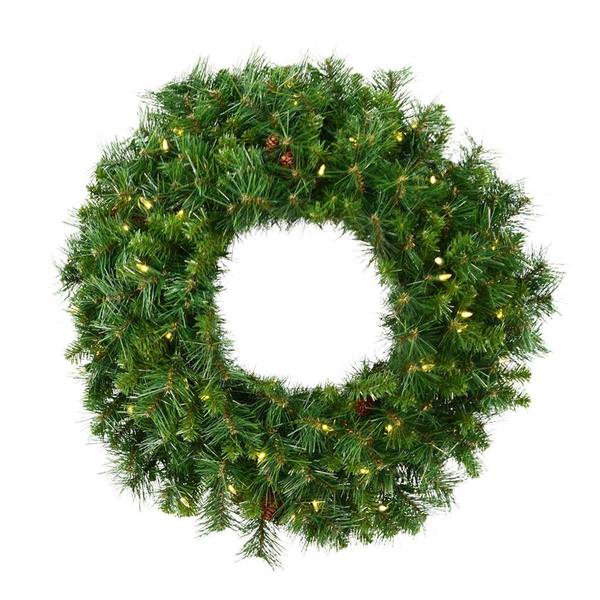 30" Artificial Cheyenne Pine 100 Warm White Italian LED Lights