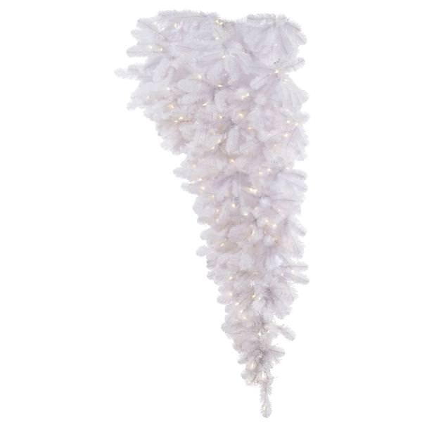 6' x 61" White Half Upside Down 350 Clear DuraLit Miniature Lights