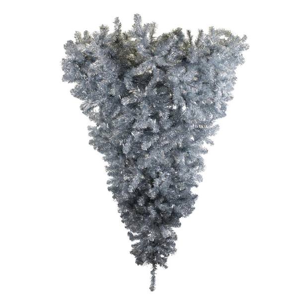 6' x 61" Silver Half Upside Down Tree