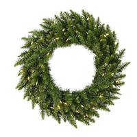Vickerman 30" Artificial Camdon Fir Wreath 50 Multi-Color Italian LED Lights