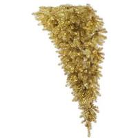 Vickerman 6' x 81" Champagne Half Upside Down 350 Clear DuraLit Miniature Lights