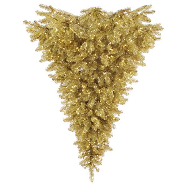 6' x 81" Champagne Upside Down 600 Clear DuraLit Miniature Lights