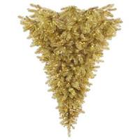 Vickerman 6' x 81" Champagne Upside Down 600 Clear DuraLit Miniature Lights
