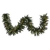 Vickerman 50' x 16" Artificial Camdon Fir Garland 500 Warm White Italian LED Lights