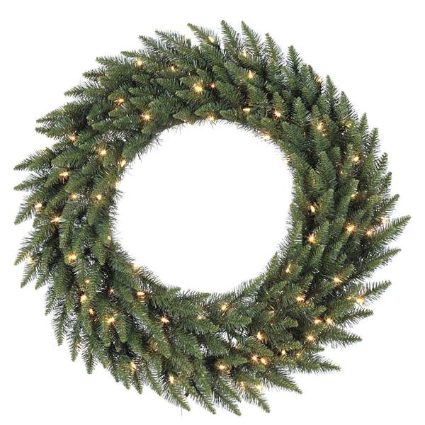 144" Artificial Camdon Fir Wreath 800 Multi Color LED Lights