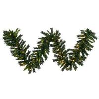 Vickerman 50' x 14" Artificial Imperial Pine Garland 350 Warm White Italian LED Lights