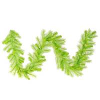 Vickerman 9' x 16" Artificial Lime Cashmere Garland 50 Green Italian LED Lights