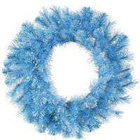 Vickerman 30" Artificial Baby Blue Cashmere 50 Blue Italian LED Lights