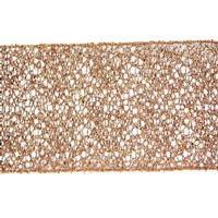 Vickerman 4" x 10yd Antique Gold Glitter Mesh Ribbon
