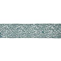 Vickerman 2.5" x 10yd Turquoise Glitter Mesh Ribbon
