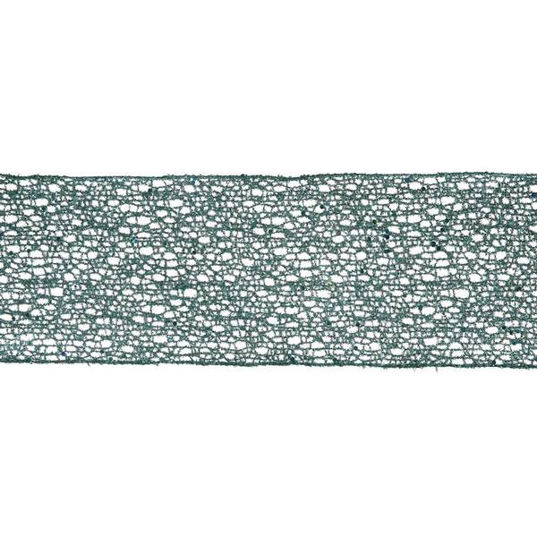 4" x 10yd Turquoise Glitter Mesh Ribbon