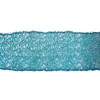 Vickerman 2.5" x 10yd Sky Blue Glitter Mesh Ribbon