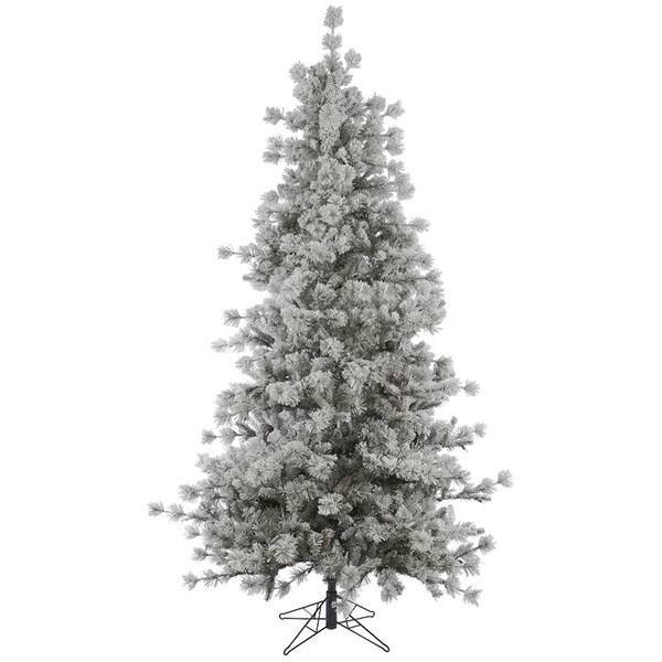 7.5' x 52" Artificial Flocked Anchorage Pine