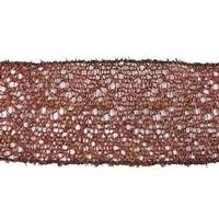 Vickerman 2.5" x 10yd Chocolate Glitter Mesh Ribbon
