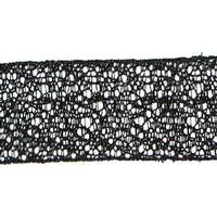 Vickerman 2.5" x 10yd Black Glitter Mesh Ribbon