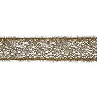 Vickerman 2.5" x 10yd Gold Glitter Mesh Tinsel Ribbon
