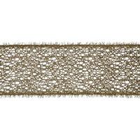 Vickerman 4" x 10yd Gold Glitter Mesh Tinsel Ribbon