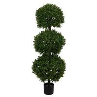 Vickerman 54" Artificial Boxwood Triple Ball Topiary