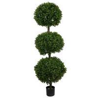 Vickerman 66" Artificial Boxwood Triple Ball Topiary