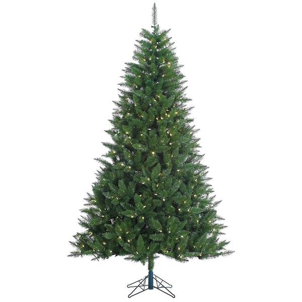 7.5' x 52" Artificial Lincoln Fir 500 Warm White Italian LED Lights