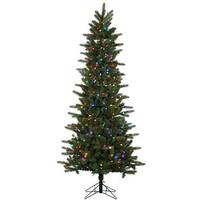 Vickerman 7.5' x 42" Artificial Kennedy Fir Slim 500 Multi-Color Italian LED Lights