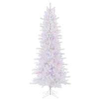Vickerman 10' x 52" Crystal White Slim Pine Tree 950 Multi-Color LED Lights