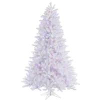 Vickerman 6.5' x 49" Crystal White Pine 550 Multi-Color Italian LED Lights