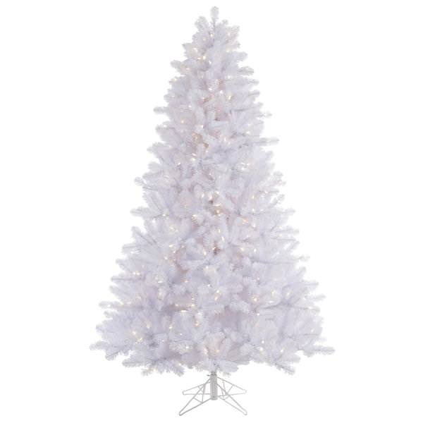 12' x 82" Crystal White Pine 1,850 Warm White Italian LED Lights