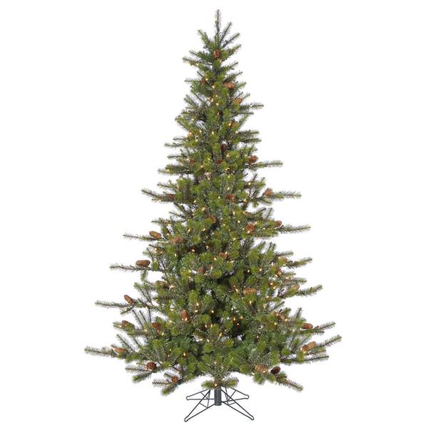 8.5' x 64" Artificial Timbercrest Spruce 700 Clear Lights