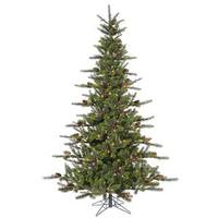 Vickerman 8.5' x 64" Artificial Timbercrest Spruce 700 Warm White Italian LED Lights