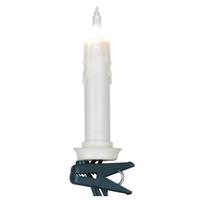 Vickerman 10 Light Clear Flame Ivory Candle String Light (Set of 10)