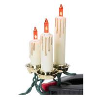 Vickerman 15 Light Amber Flame Candle Cluster (Set of 5)