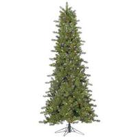 Vickerman 4.5' x 30" Artificial Slim Ontario Spruce Tree with 250 Multi Color LED Lights