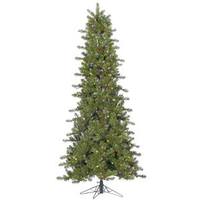 Vickerman 7.5' x 42" Artificial Slim Ontario Spruce 500 Multi-Color Italian LED Lights