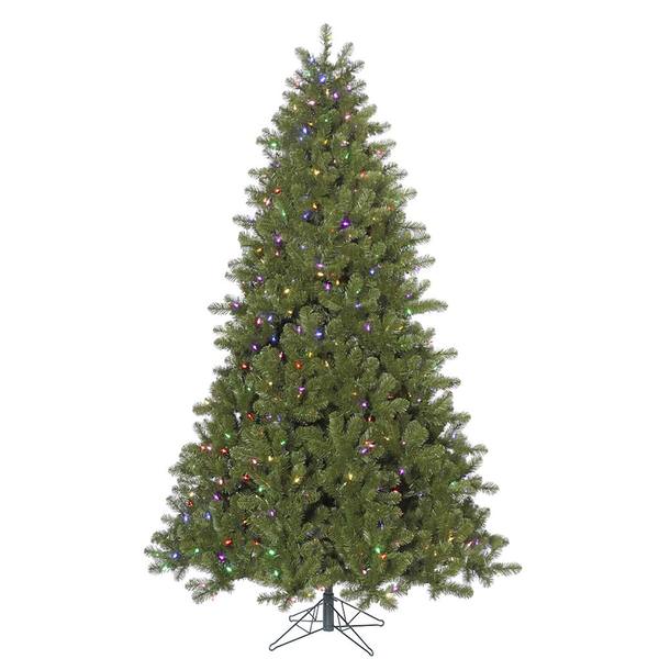 10' x 70" Artificial Ontario Spruce Tree with 1300 Multi-Color LED Lights