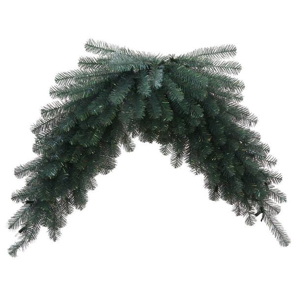 48" Artificial Blue Crystal Pine Swag