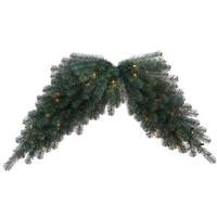 Vickerman 48" Artificial Blue Crystal Swag Garland