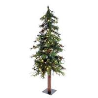 Vickerman 4' x 26" Artificial Mixed Country 100 Warm White Italian LED Lights