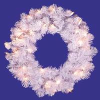Vickerman 20" Artificial Crystal White 50 Warm White Italian LED Lights