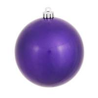 Vickerman 4" Purple Pearl Finish Ball Ornament
