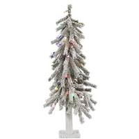 Vickerman 2' x 14" Artificial Flocked Alpine 50 Multi-Color Italian LED Lights