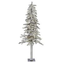 Vickerman 5' x 27" Artificial Flocked Alpine 150 Warm White Italian LED Lights