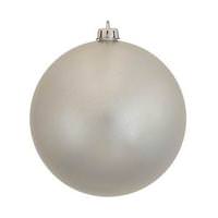 Vickerman 4.75" Silver Pearl Finish Ball Ornament