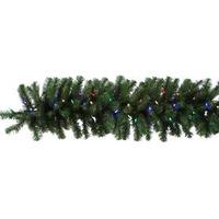 Vickerman 9' x 14" Artificial Douglas Fir Garland 100 Multi-Color Italian LED Lights