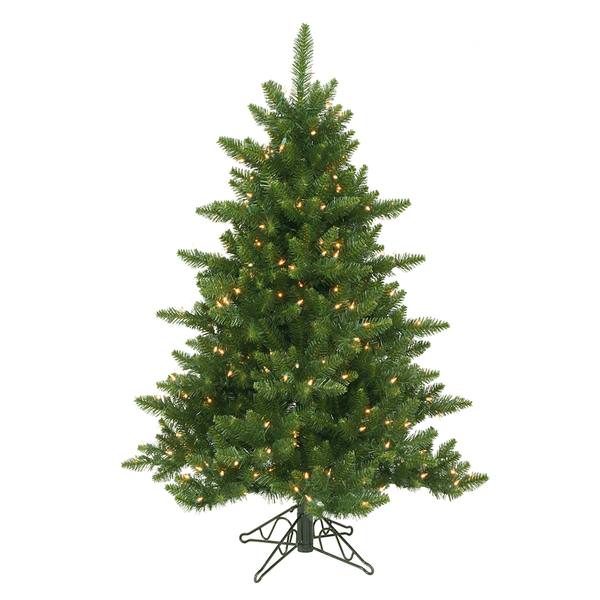 4.5' x 37" Artificial Camdon Fir 200 Warm White Italian LED Lights