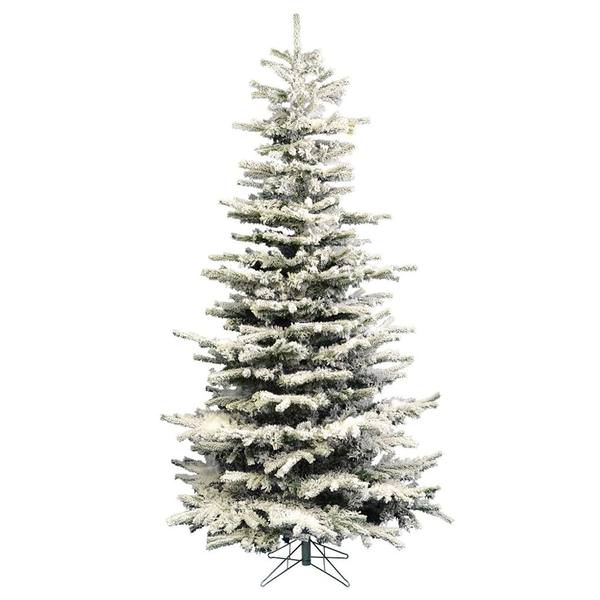 4.5' x 38" Artificial Flocked Slim Sierra Pine