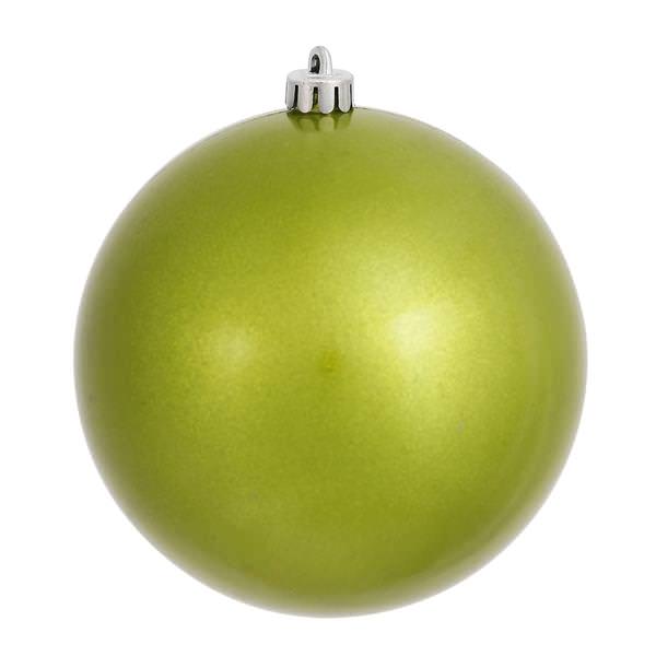 8" Lime Pearl Finish Ball Ornament