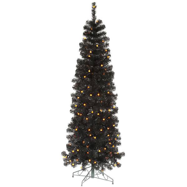 6.5' x 25" Black Pencil 200 Orange LED Lights