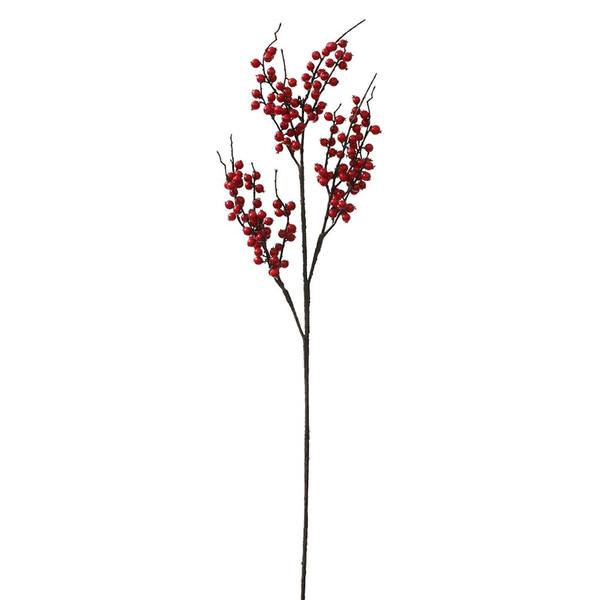 38" Red Wild Berry Indoor / Outdoor Branch