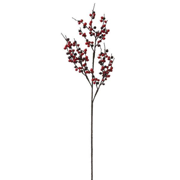 38" Red / Burgundy Wild Berry Indoor / Outdoor Branch